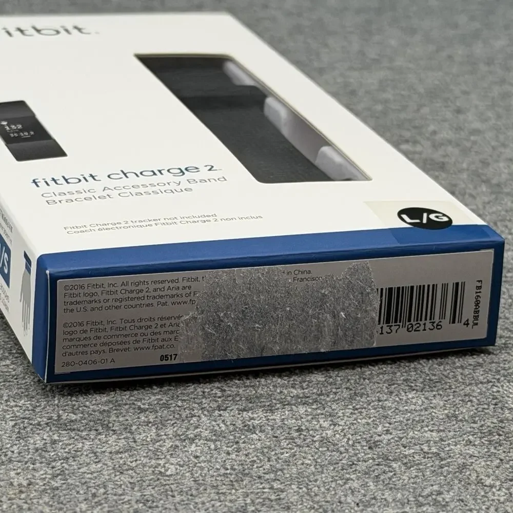 Fitbit Charge 2 Classic Accessory Band Large Blue Replacement Wristband L/G New